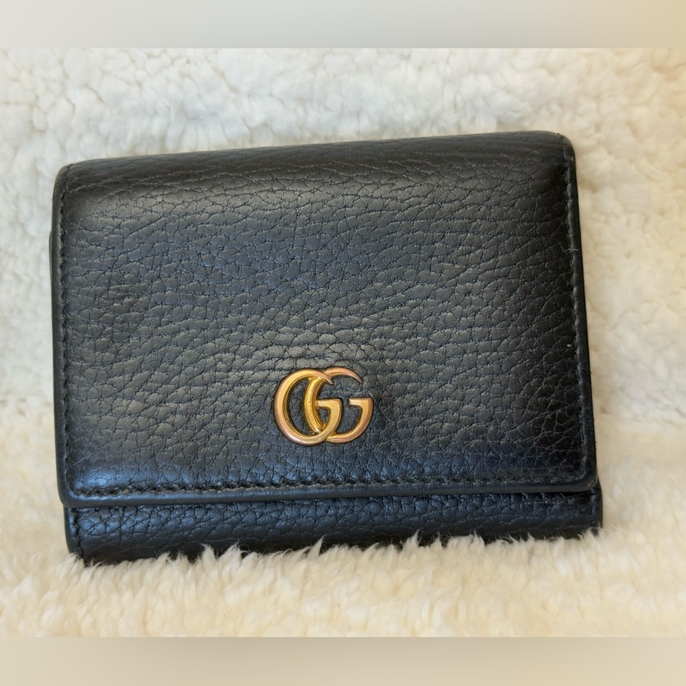 Compact Leather Gucci Wallet